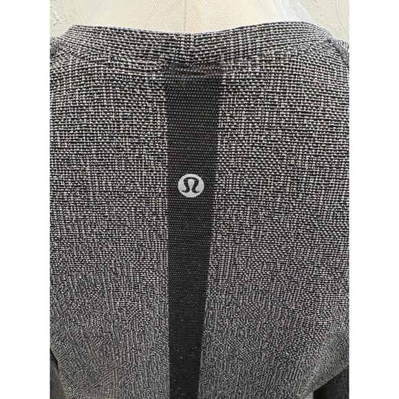 Lululemon Swiftly Tech Long-Sleeve Shirt 2.0 Waist Length Sparkle Black Size 10 - Picture 4 of 6